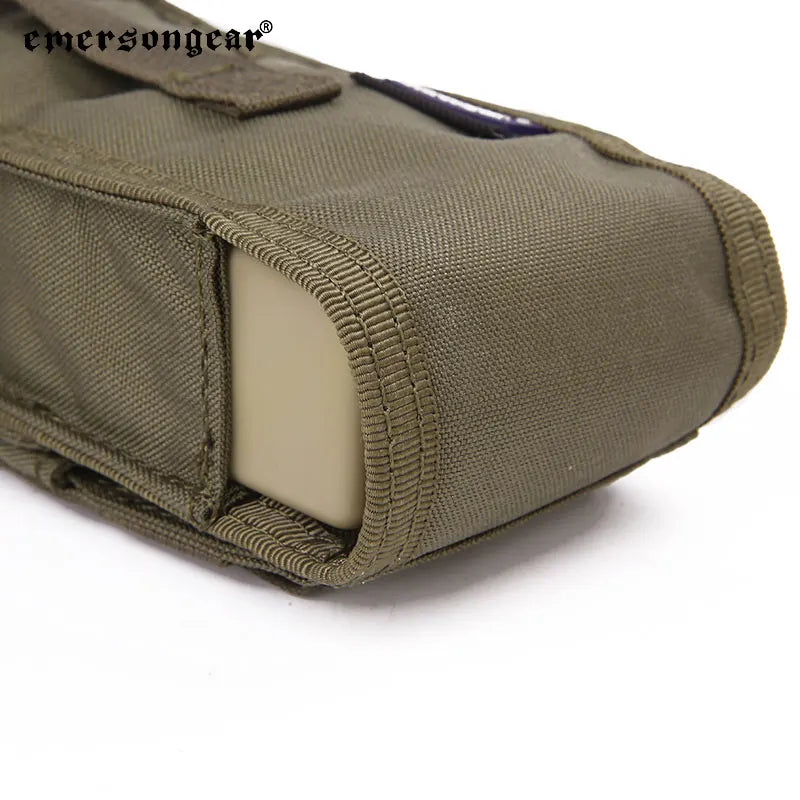 Emersong PRC148/152 Radio Pouch Walkie Talkie Holder Waist Bag Molle Pocket W/ Release Airsoft Hunting Outdoor Nylon