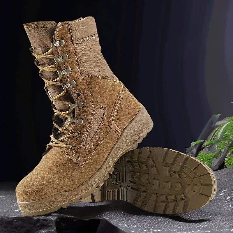2026 Hot Sale Hunting Shoes Men Brown Hiking Shoes For Man Luxury Brand Trekking Shoes Mens Rubber Sole Hunting Shoe