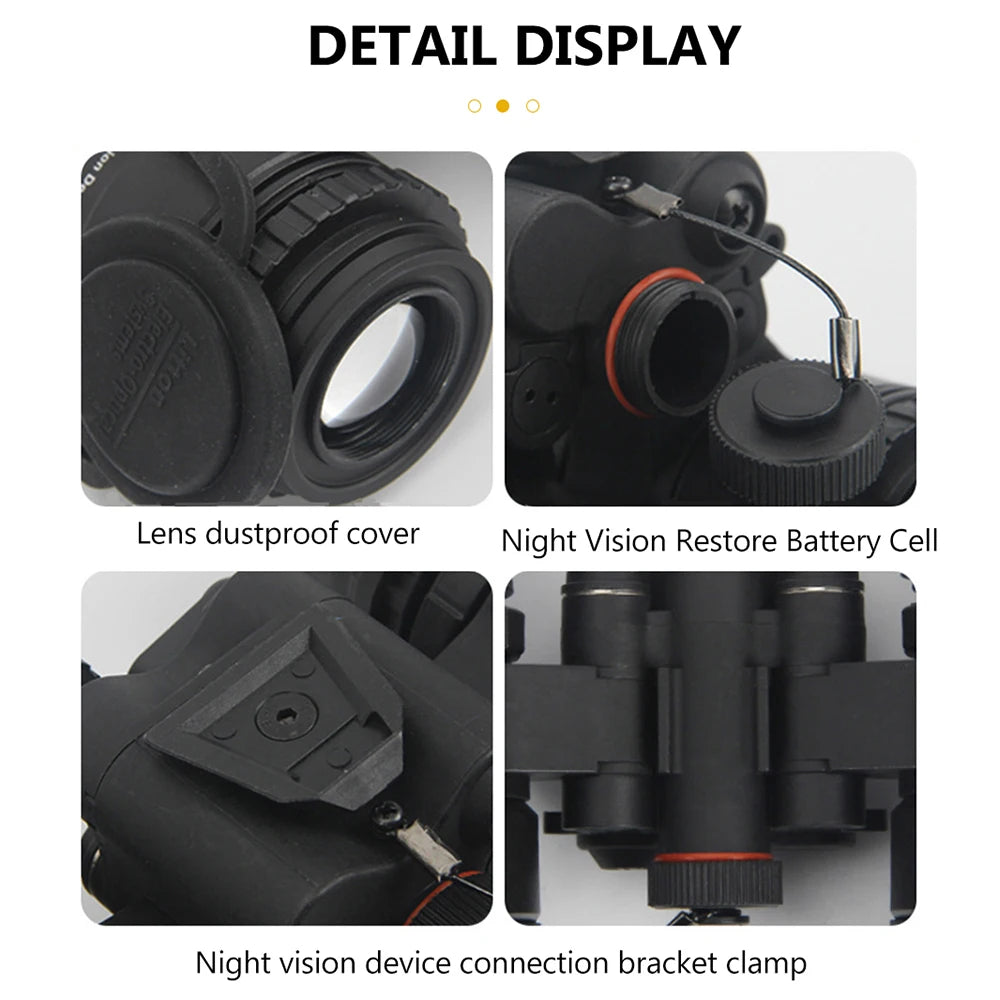 BOOIU Helmet Model PVS15 Night Vision Two-Tube Night Vision Device With Battery Case Sports Helmet Accessory No Function Model
