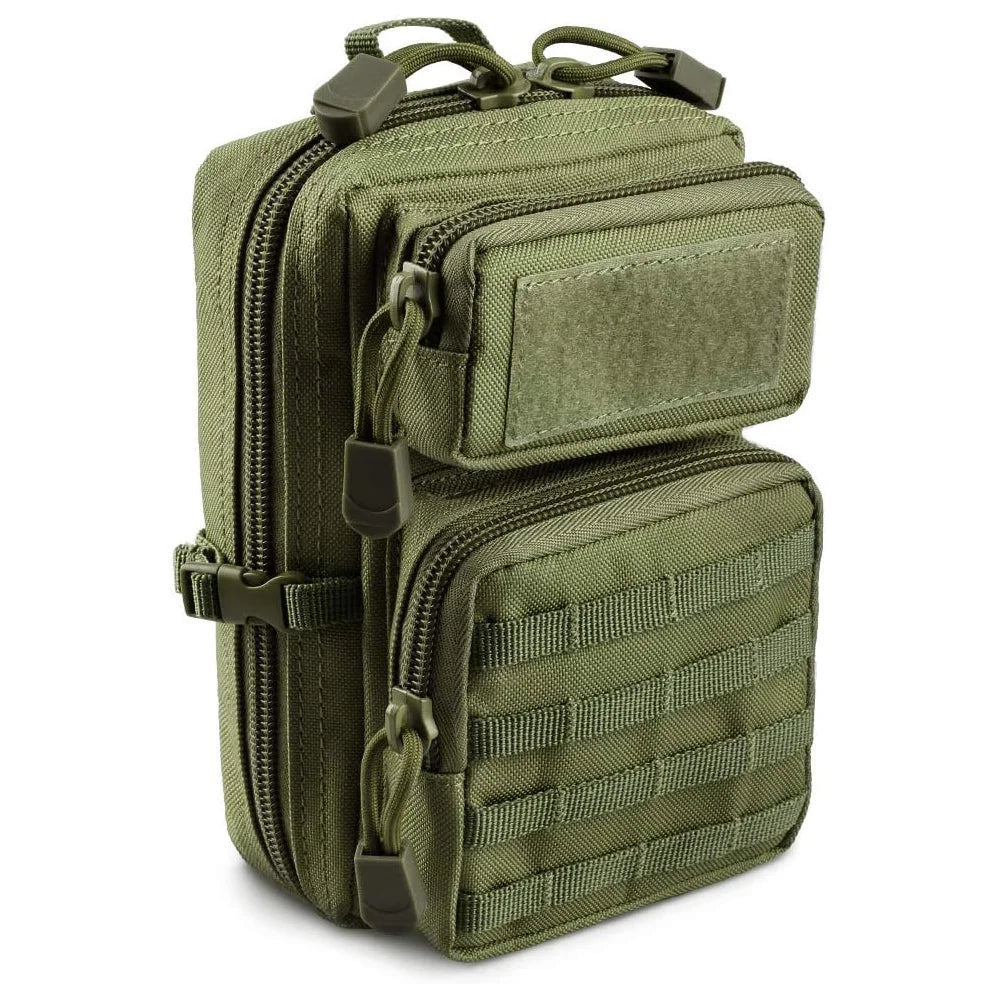 Tactical MOLLE Utility Pouch, EDC Waist Bag for Phone Tool, Mini Outdoor Pack for Hiking Camping Fishing