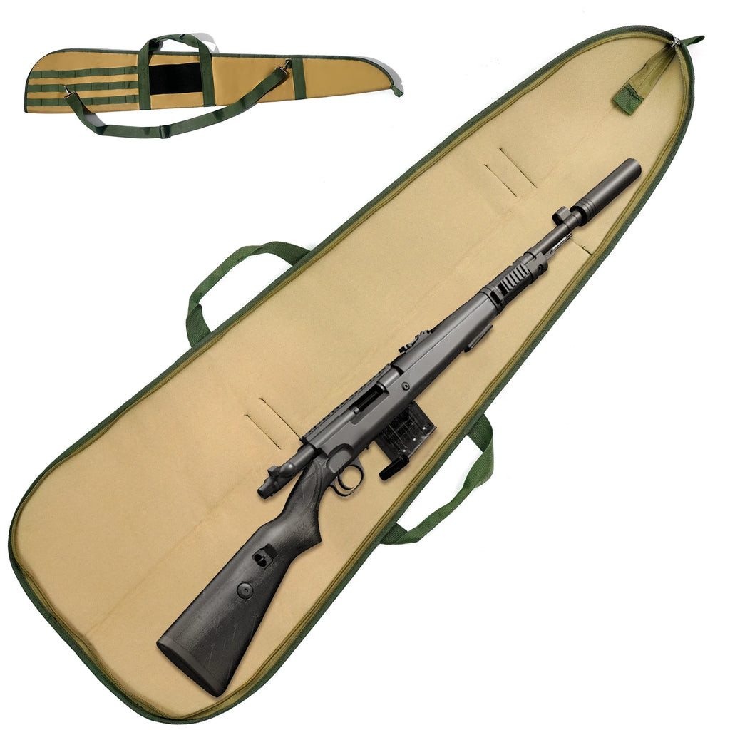 Tactical Rifle Case 130x22cm 600D Oxford Shockproof Gun Bag Outdoor Hunting Fishing Shoulder Crossbody Bag Multi-purpose Storage