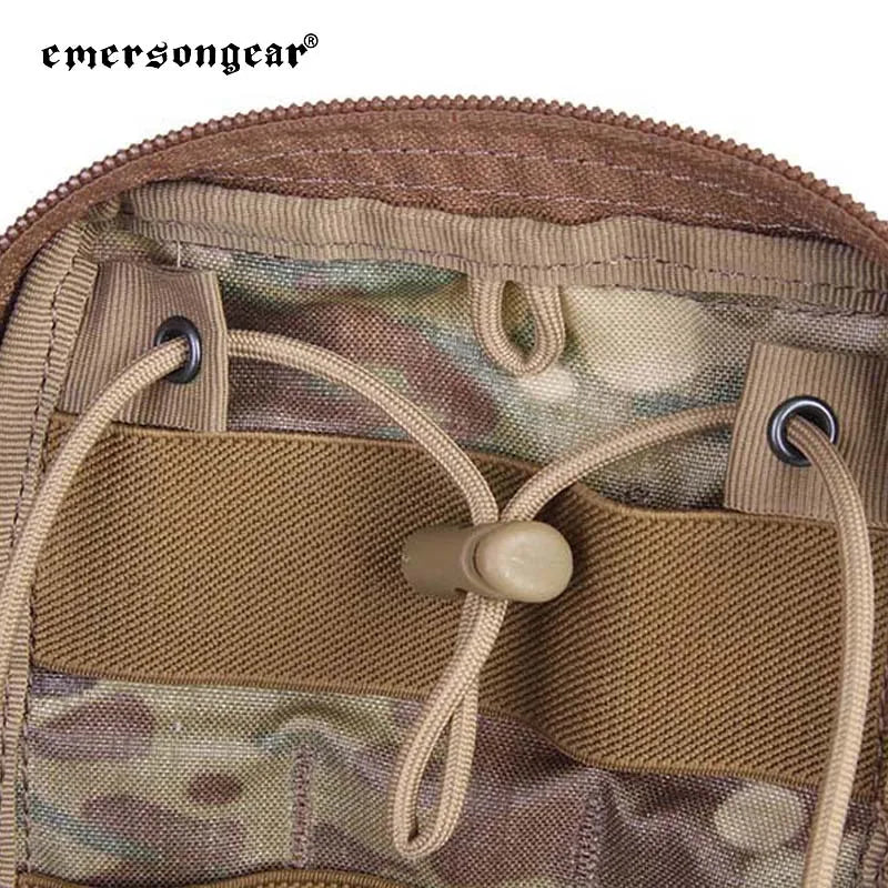 Emersongear 18x12.5x7cm Utility Pouch MOLLE Zip EDC Tool Bag Pocket Holder Airsoft Hunting Hiking Milsim Waist Panel