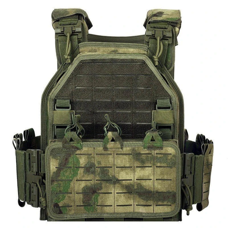 YAKEDA MOLLE Tactical Vest 1000D Waterproof Wear Resistant Outdoor Training Combat Waistcoat Outdoor Training Combat Vest