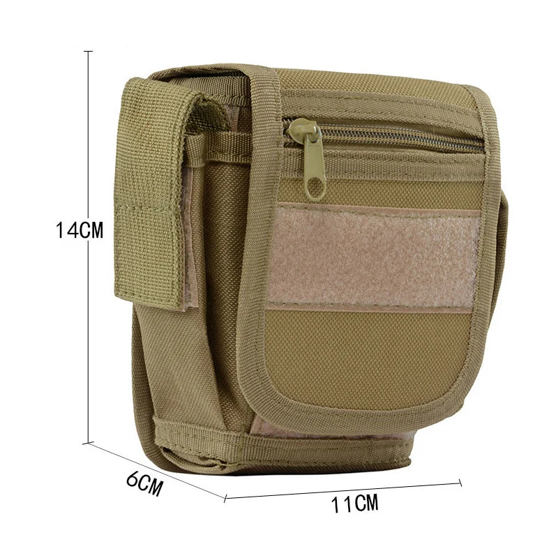 EDC Molle Tactical Pouch Waist Pack Compact Utility Pouches Waist Belt Bag Medical Bags Phone Case Hunting Accessories