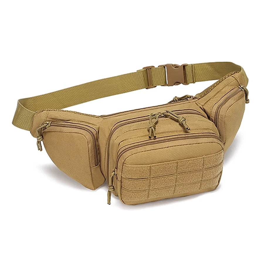 Outdoor multifunctional waist bag, large capacity, lightweight, running sports crossbody bag