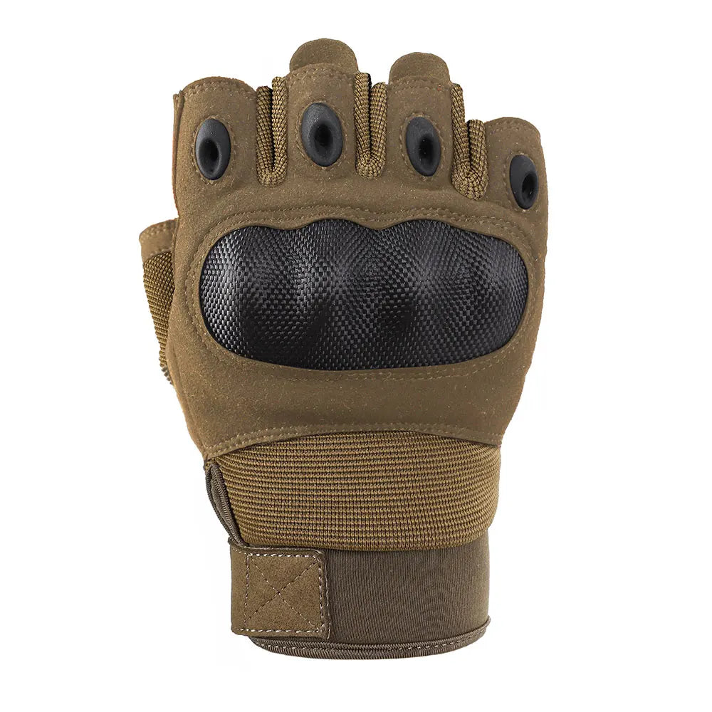 Tactical Damping Pad Half Finger Gloves  Men's  Combat Hunting Shooting Airsoft Paintball Police Duty - Fingerless