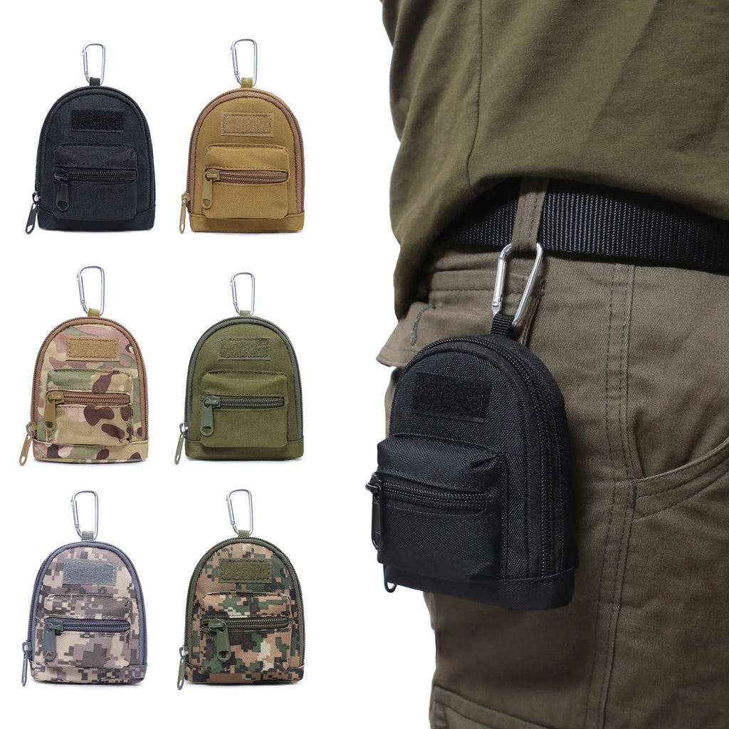 Tactical Wallet EDC Molle Pouch Portable Key Case Outdoor Sports Coin Purse Hunting Bag Zipper Pack Multifunctional Bag