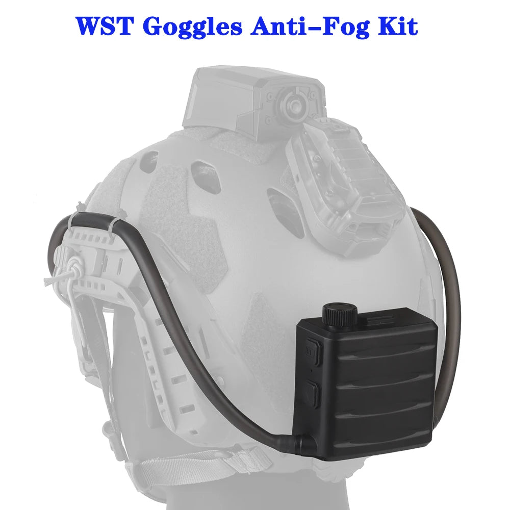 Goggles Fan Anti-Fog Kit Eyewear Electric Defogger Charging Adjust Wind Speed/Suitable for Tactical,Skiing,Work Clear Vision