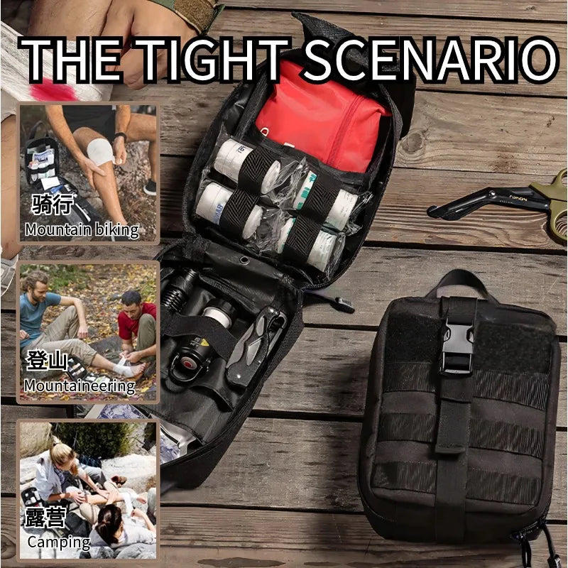 Hunting EDC Molle Pouch IFAK Waist Pack Bag Survival Emergency Medical Kit Outdoor First Aid Kit Camping Hiking Accessories