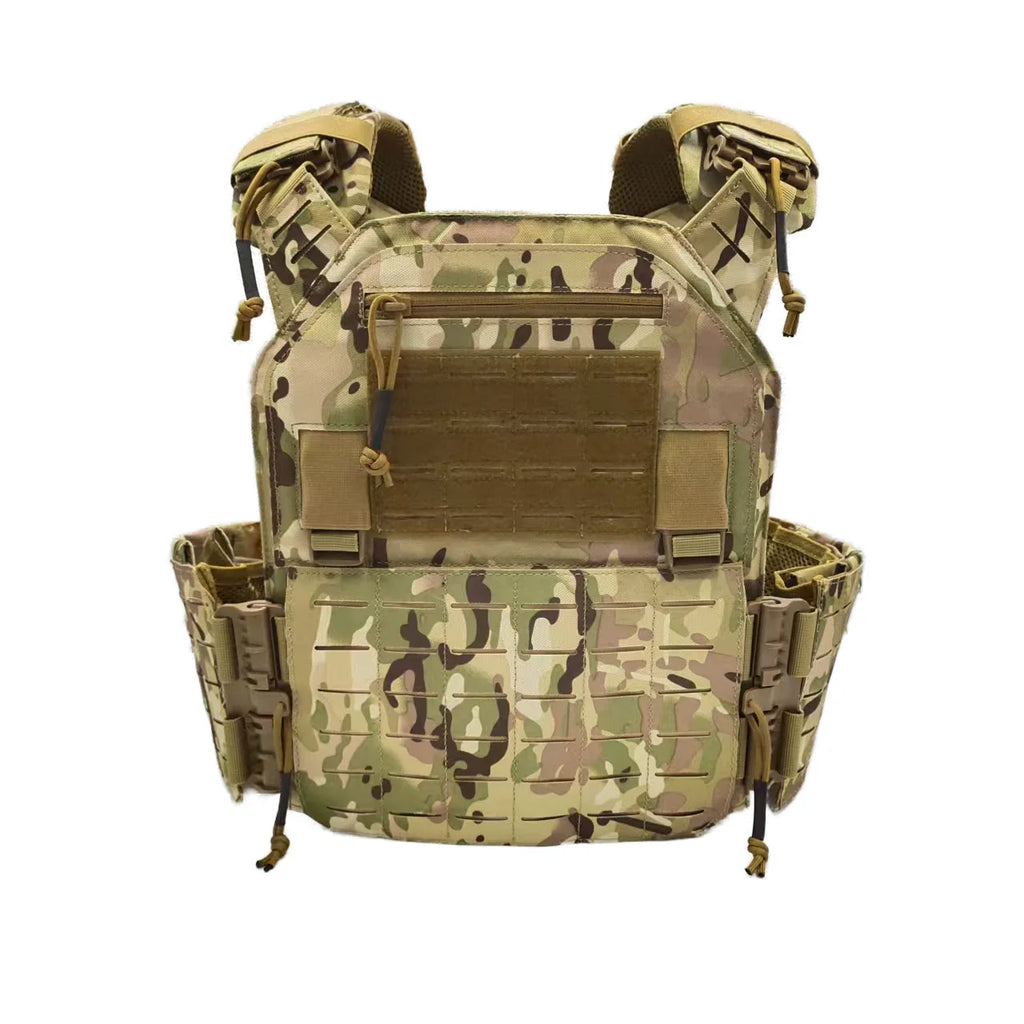 Multi-Role Tactical Vest: Adjustable Nylon Design, Ballistic Panel Ready for Field Enforcement