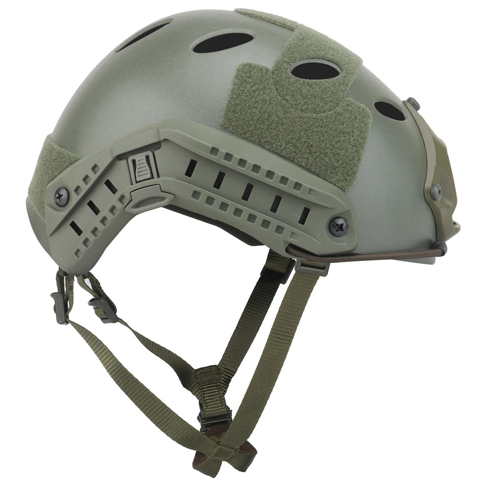 Tactical Fast PJ Helmet Militar Airsoft Paintball Protective Breathable Helmet Fast Jumping Safety Bump Damping Gear