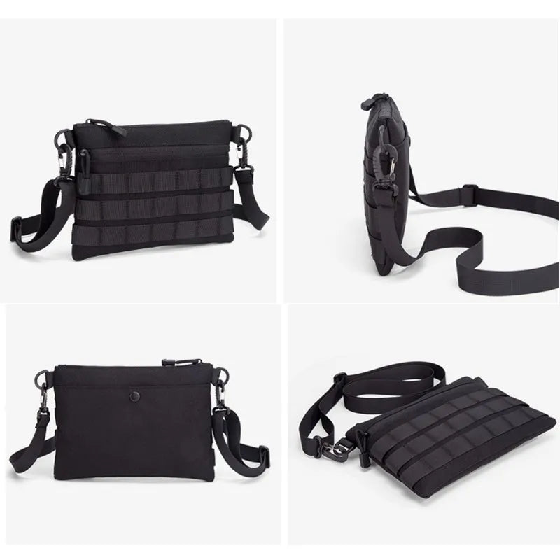Ultra Thin Anti-Theft Shoulder Bag Outdoor Leisure Commuting Bag Tactical EDC Molle Bag Multifunctional Tool Bag with Straps