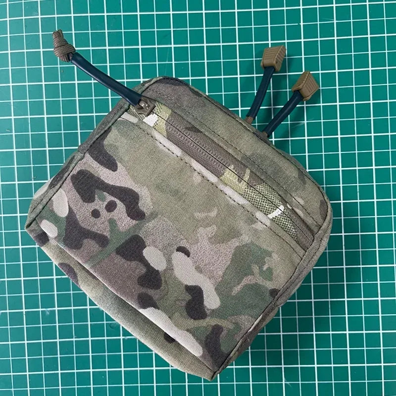 Tactical GP Pouch Airsoft EDC Small Square Multicam MOLLE Dump Pouch Outdoor Sundry Waist Bag Gear