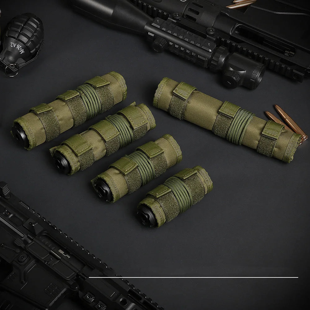 4/5/6/7/9inch Tactical Silencers Protective Cases For Hunting Shooting Silencers Protective Cove nylon Suppressor Cover
