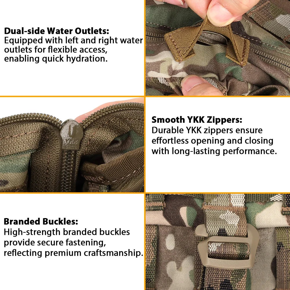 Tactical Vest Hydration Helmet Bag Molle Expansion Backpack Hunting Equipment Airsoft Gear for CPC AVS K19 K-ZERO JPC V5