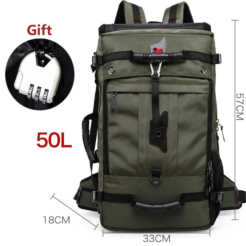 Bange 50L Waterproof Durable Travel Backpack Men Women Multifunction 17.3 Laptop Backpacks Male Outdoor Luggage Bag Mochilas