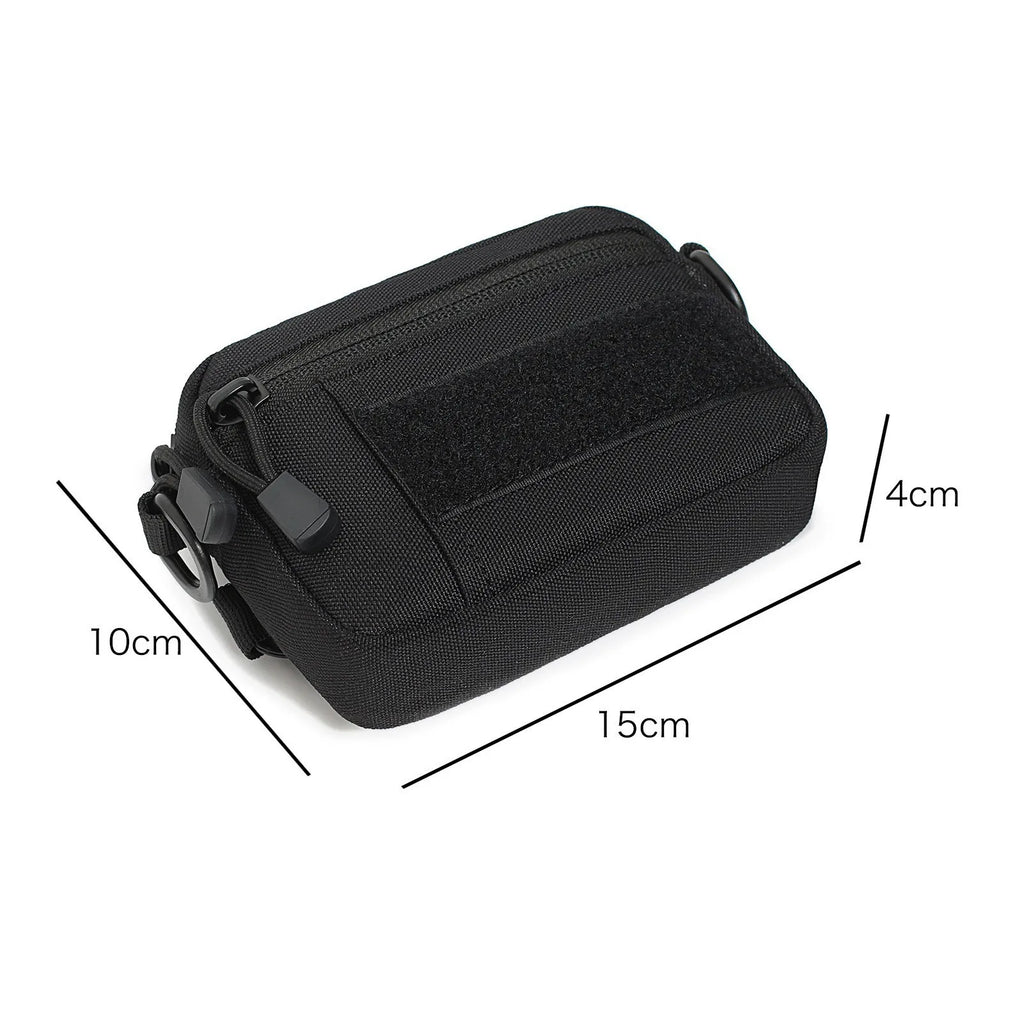Compact Tactical Crossbody EDC Pouch 600D Nylon Molle Waist Pack Shoulder Bag Organizer for Daily Essentials & Gadgets