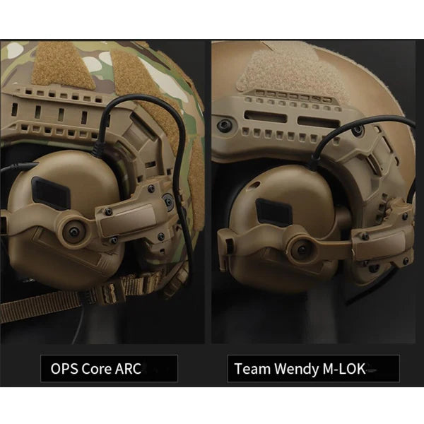 BOOIU Shooting Headset Bracket Tactical Helmet Rail Mount Adapter For OPS Core ARC/Wendy Multi-Angle Pickup Headphone Bracket