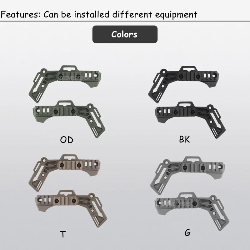 Tactical Helmet Side Rail Adapter for 3.0 Style Rails Airsoft Shooting Hunting Mount Accessory
