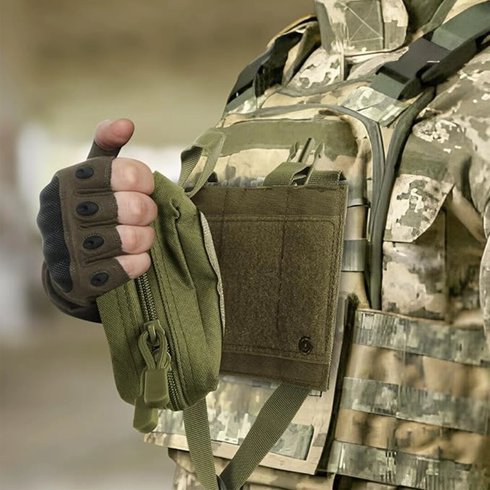 Tactical EMT Pouch, Upgrade Tear-Away First Aid Kit Tactical Small Belt First Aid Pouch Molle Medical Pouches for Travel,Outdoor