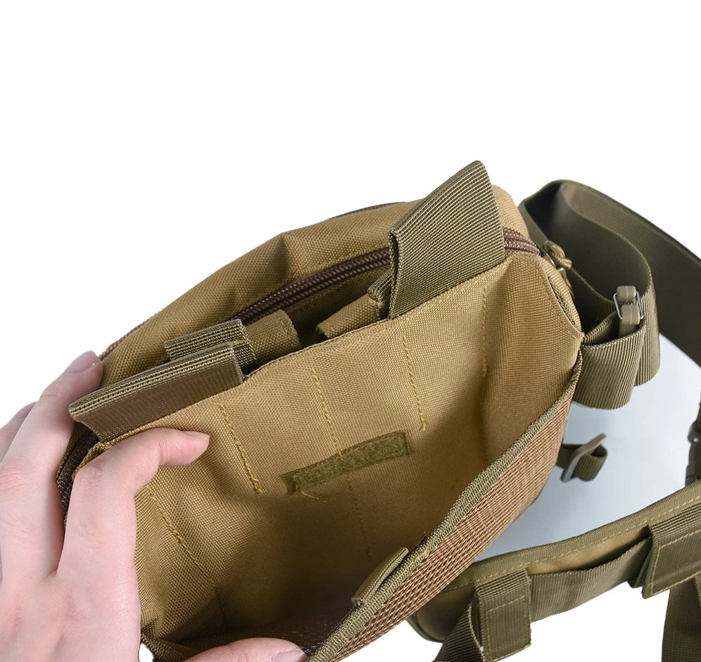 Tactical Outdoor Crossbody Bag Sports Shoulder Bag Waterproof Multifunctional Magazine Pouch Storage Bag