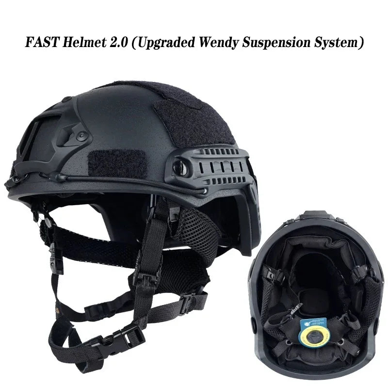 FAST Tactical Helmet Glass Fiber High-quality Fast Tactical Helmet Wendy Suspended Floating Pad Tactical Helmet Outdoor Hunting