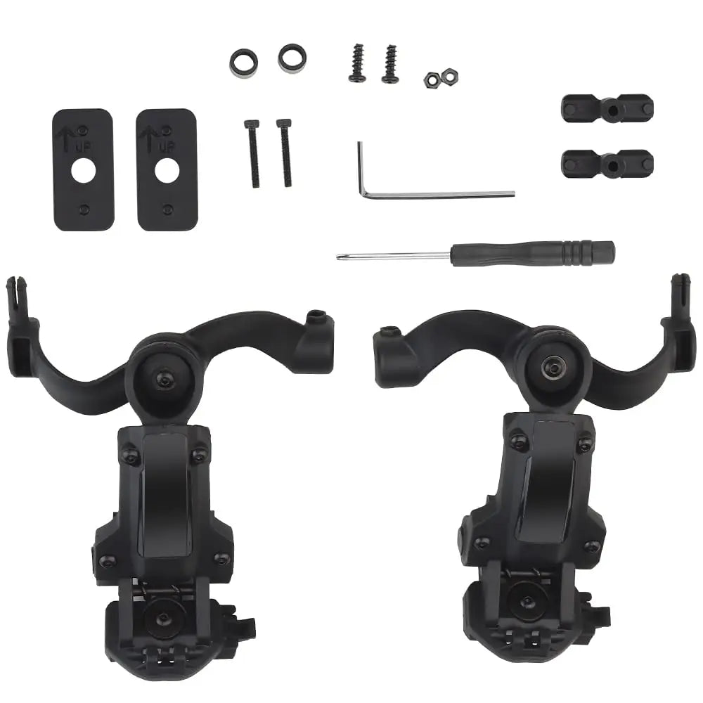 BOOIU Shooting Headset Bracket Tactical Helmet Rail Mount Adapter For OPS Core ARC/Wendy Multi-Angle Pickup Headphone Bracket