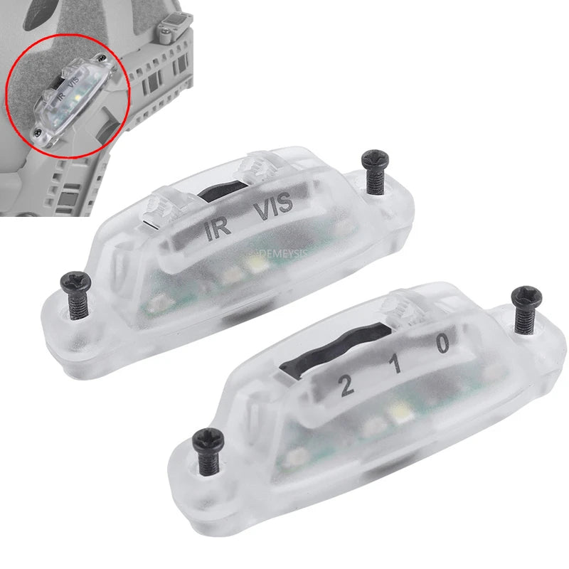 CS Airsoft Helmet Rail Lights for Modular ARC Rail Mount IR / White Signal Light Tactical Helmet Lamp Hunting Helmet Accessories