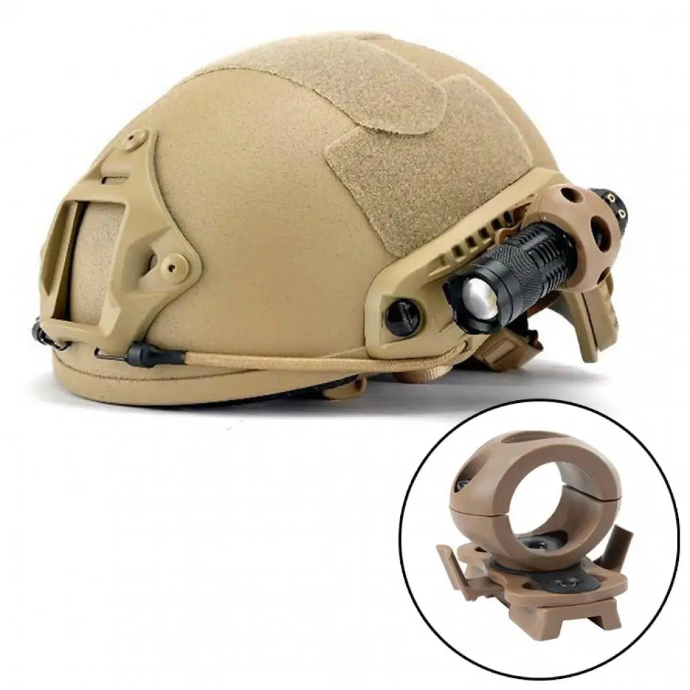 Helmet Flashlight Holder Clip 20-24mm Special Lighting Flashlight Fast Tactical Helmet Mount Clamp Adapter Helmet Accessories