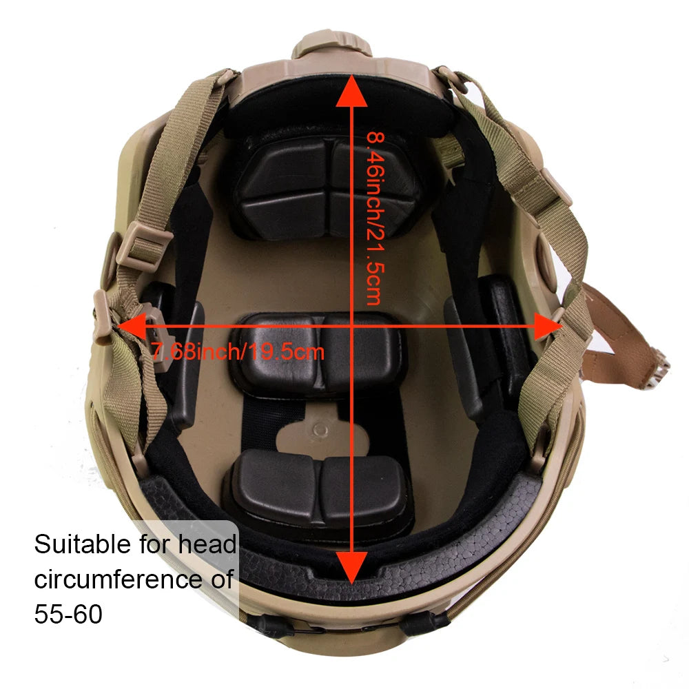 BOOIU Fast Tactical Helmet Thicken ABS Outdoor Air Gun Shooting CS Protective Equipment Riot Helmets Riding Protect Helmet