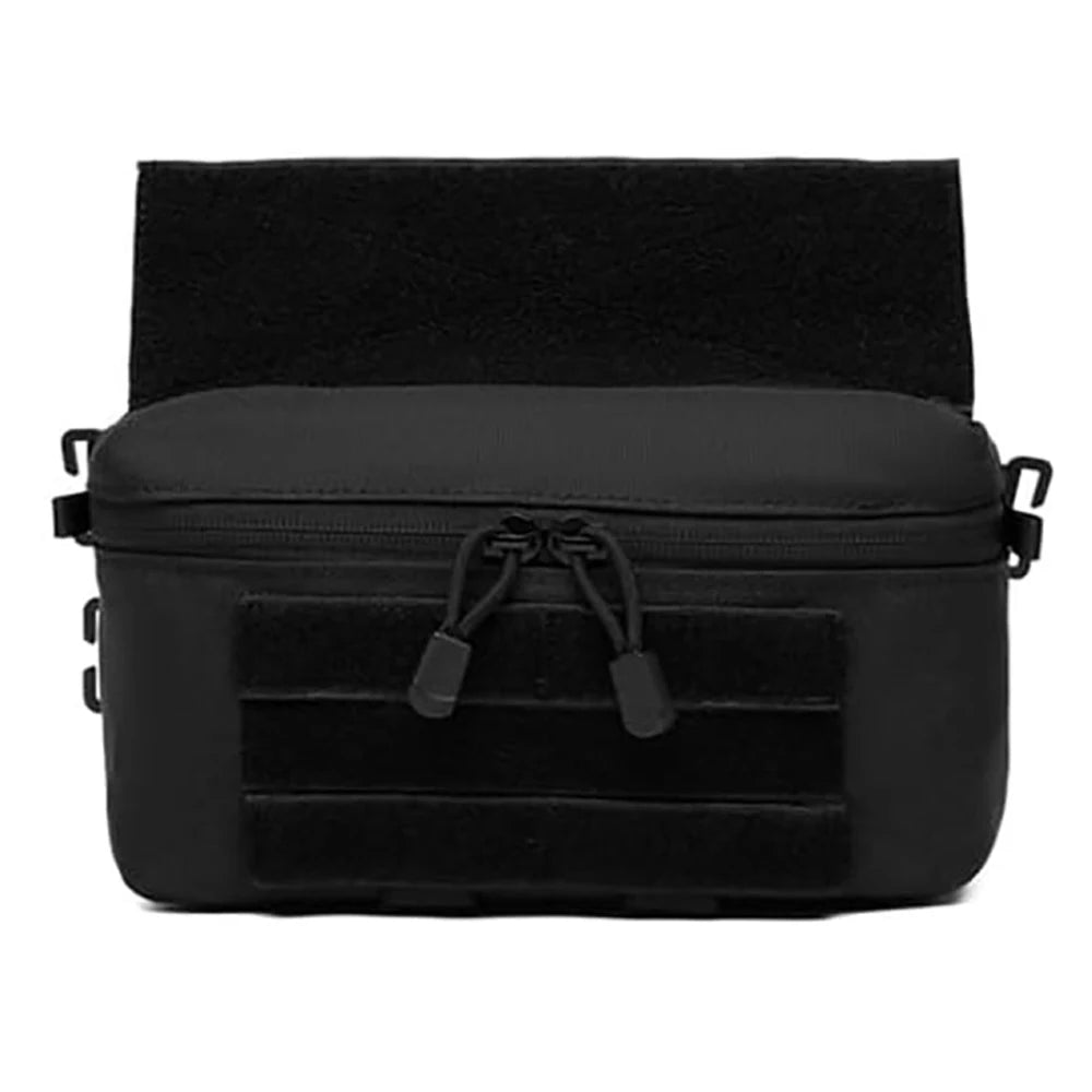Tactical Molle Admin Pouch Sports Hunting Dump Pouch Nylon Front Pouch of Plate Carrier Chest Rig with Molle Carrying Kit Bag