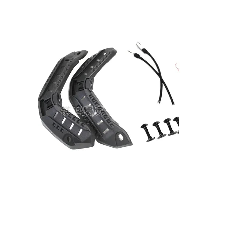 Tactical Helmet with ARC Rail System Nylon Shell and Adjustable Elastic Hook Loop for Maritime Use Compatible with FAST