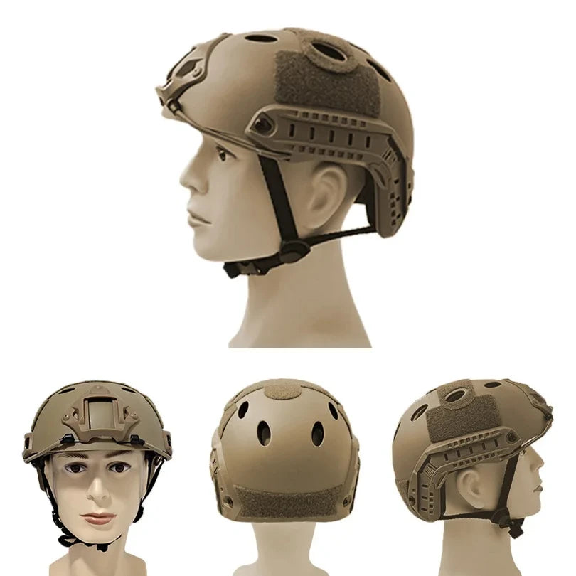 Tactical Helmet Fast PJ Type Airsoft Paintball Shooting Wargame Helmets Combat Head Protective Gear