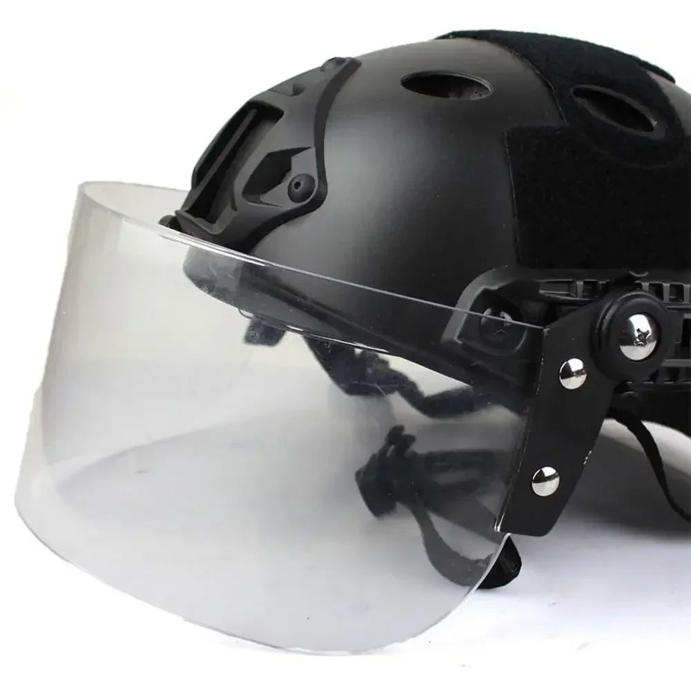 Quality Lightweight FAST Helmet MICH2000  Anti-Riot Face Shield tactical Helmet Outdoor Painball CS Riding Protect Equipment