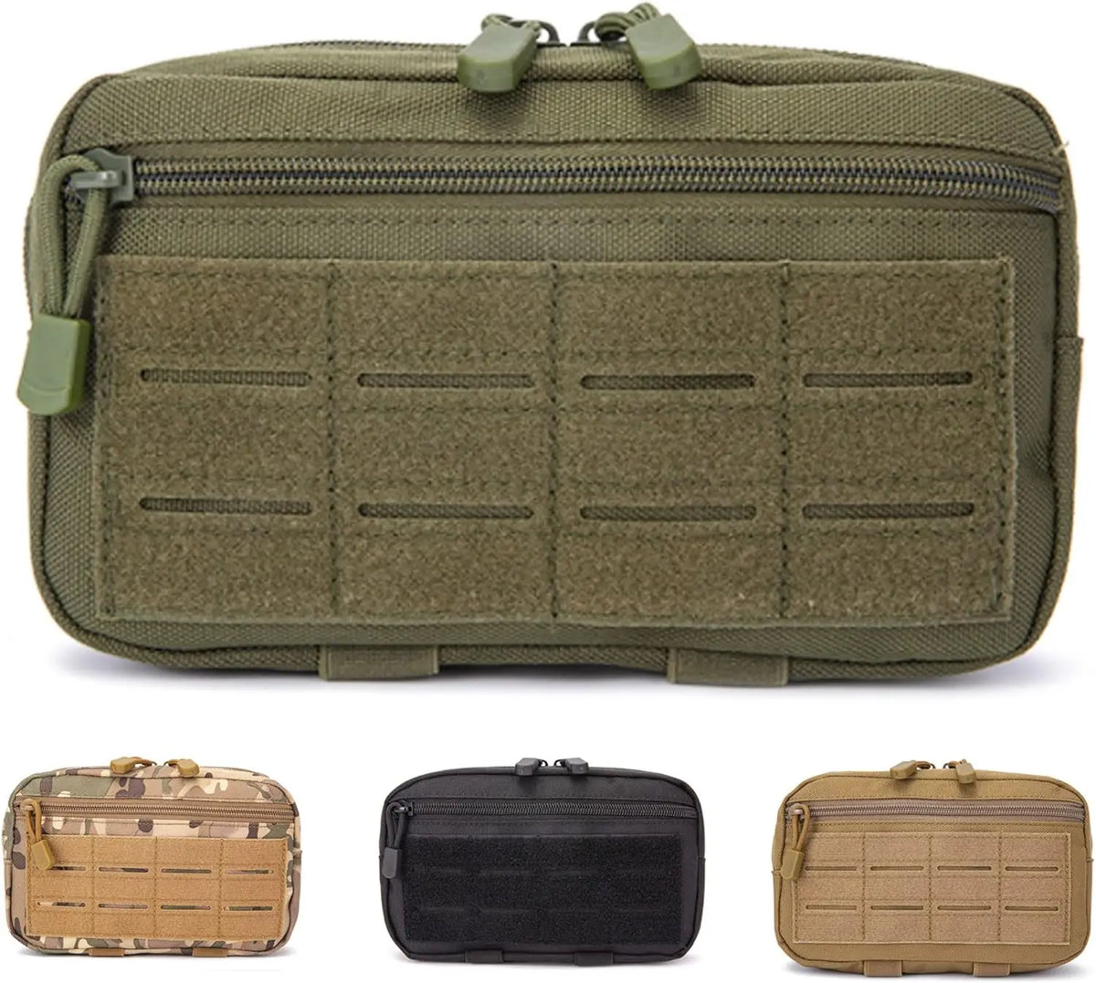 1000D Laser Cut Molle Pouches Compact Water-Resistant Utility Admin Pouch for Vest Backpack Duty Belt Hunting Vests