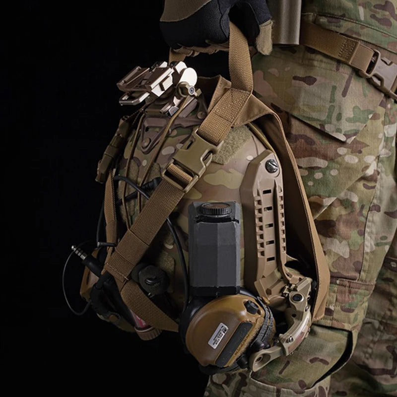 Tactical Helmet Bag Pack Multi-Purpose Molle Storage Rapid Deployment Helmet Carrying Pouch for Hunting Shooting Combat Helmets