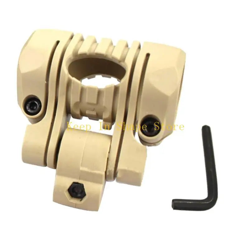 U1JC Flashlight Holsters Quick Release Flashlight Holder Clamp Clip Fast Helmet Torch Mount Fast Helmet Mount Torch Holder