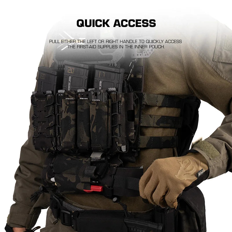 Tactical Medical Pouch Fast IFAK Medical First Aid Pouch EDC Trauma Kit Outdoors Camping Hunting Patrol Survival Equipment