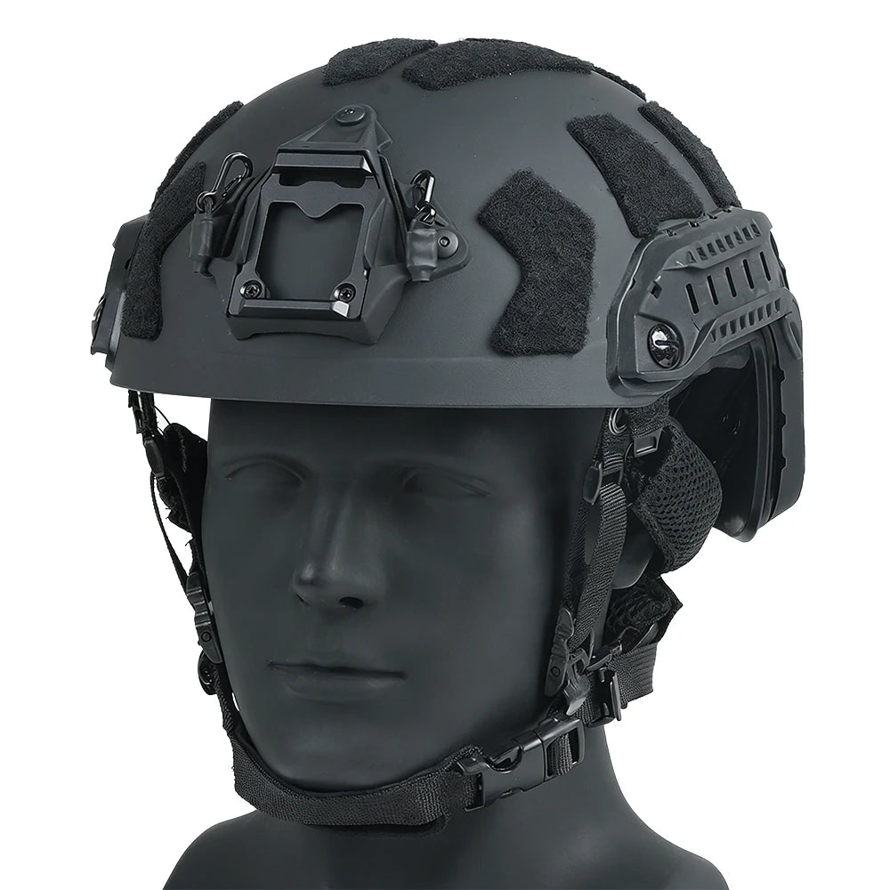BOOIU Tactical Helmet Lightweight High Quality ABS Helmet FAST Wendy Suspension Pad Outdoor Hunting Safety Protective Equipment