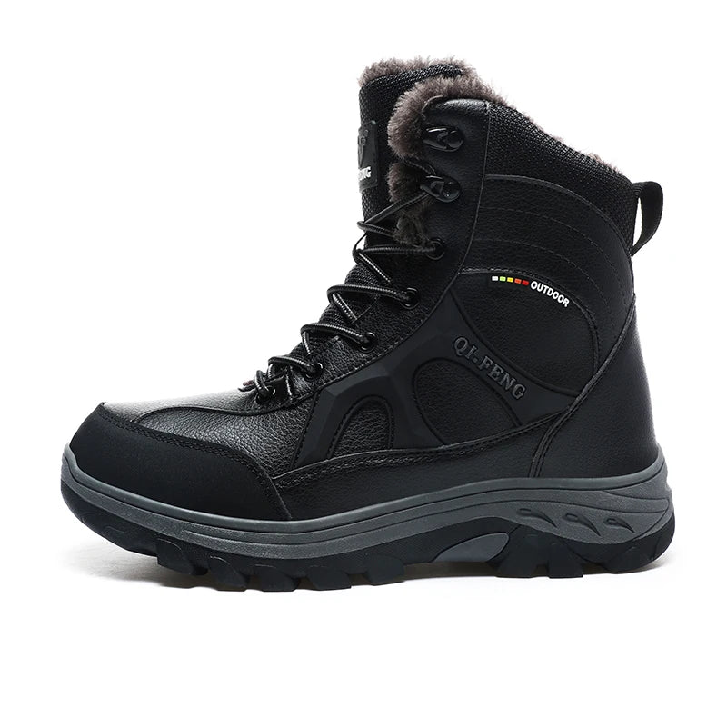 New Men Winter Outdoor Hiking Boots Plus Size 47 Snow Boots Men Training Work Boots Waterproof Slip-Resistant Keep Warm Fashion