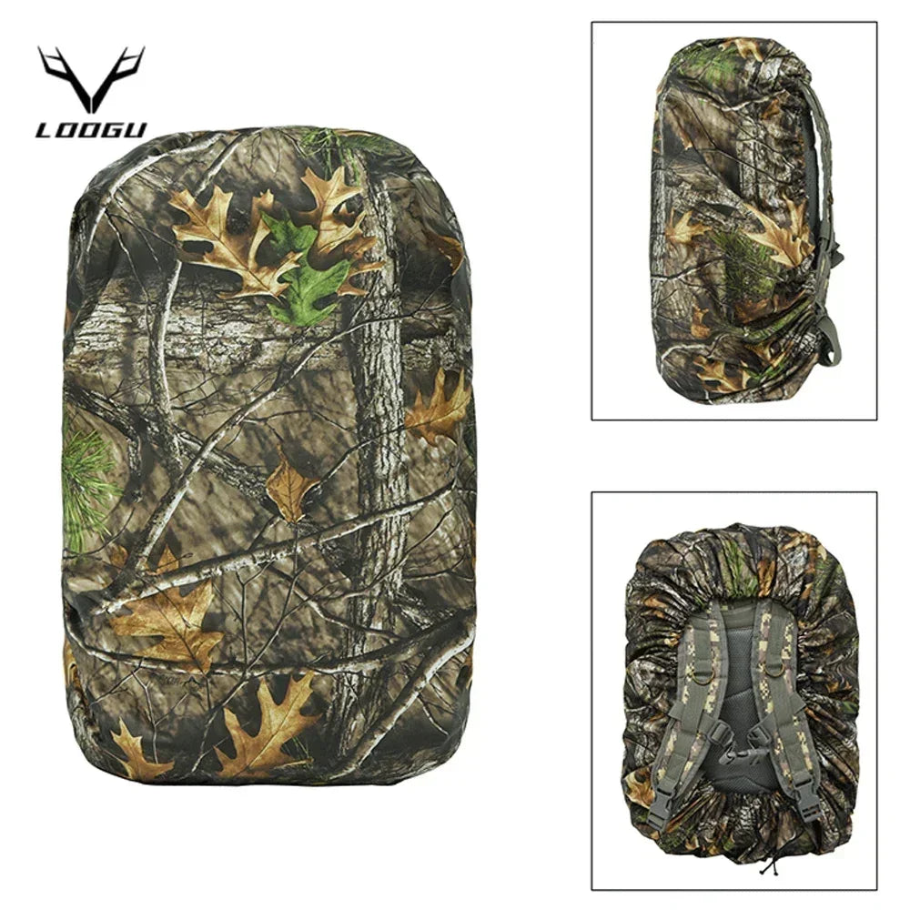 80L Tactics Backpack Rain Cover Camo Dustproof Rain Cover for Hunting Backpack Rainproof Cover Outdoor Camping Hiking Climbing
