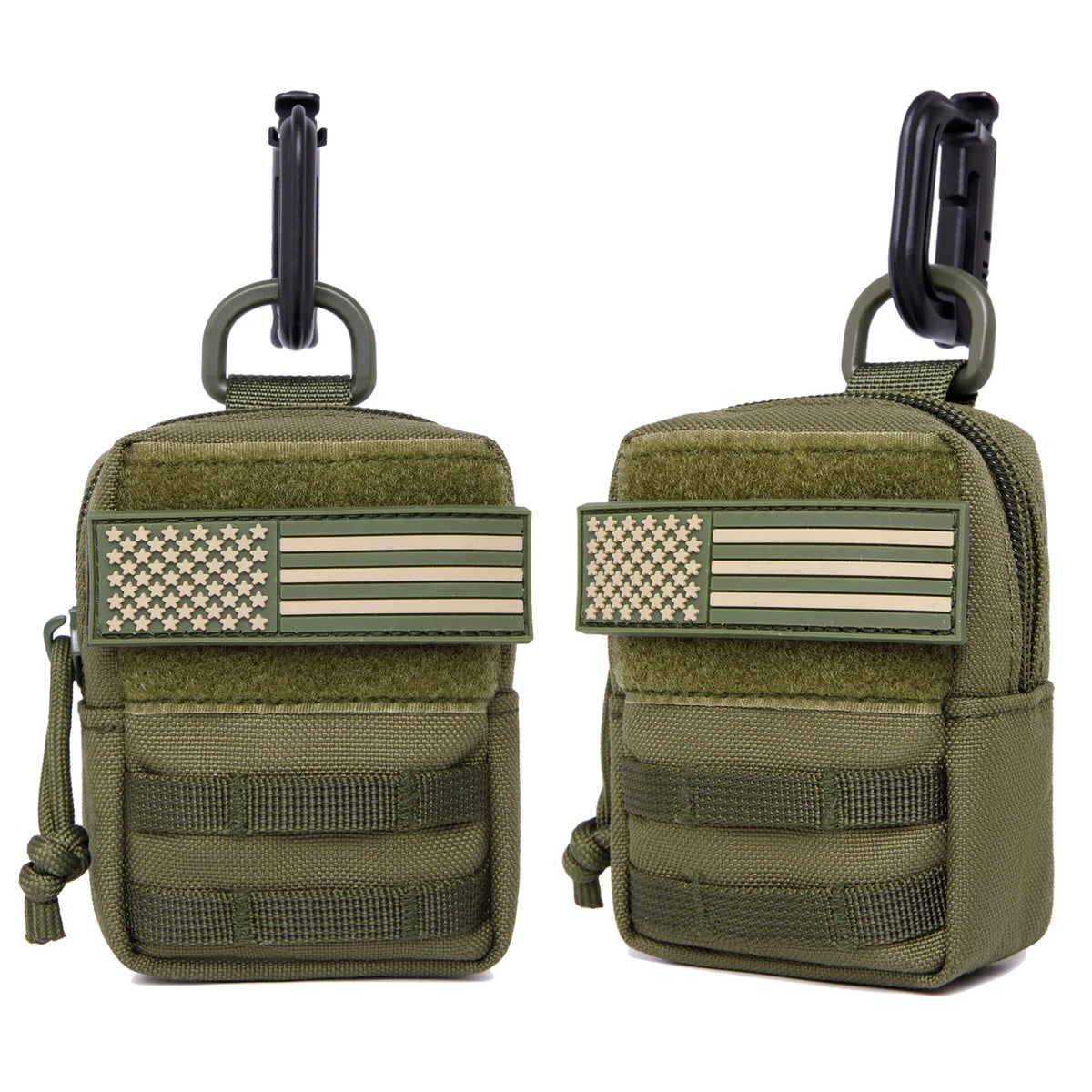 Tactical Mini MOLLE Pouch Compact Utility EDC Battery Cigarette Case Card Slot Waist Bags For Hunting Trekking Running Camping