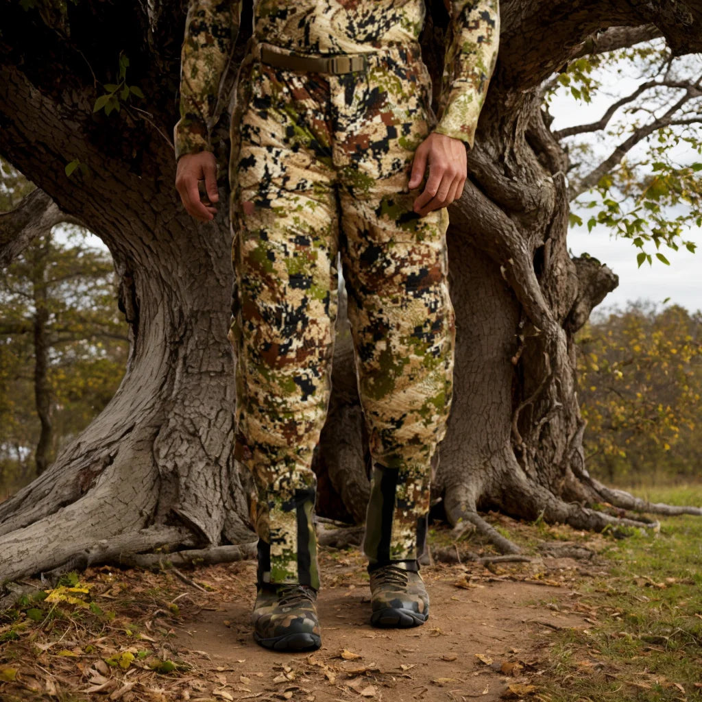 Ainfad Men's Winter Hunting Light Insulation Trousers Camouflage Long Down Pants