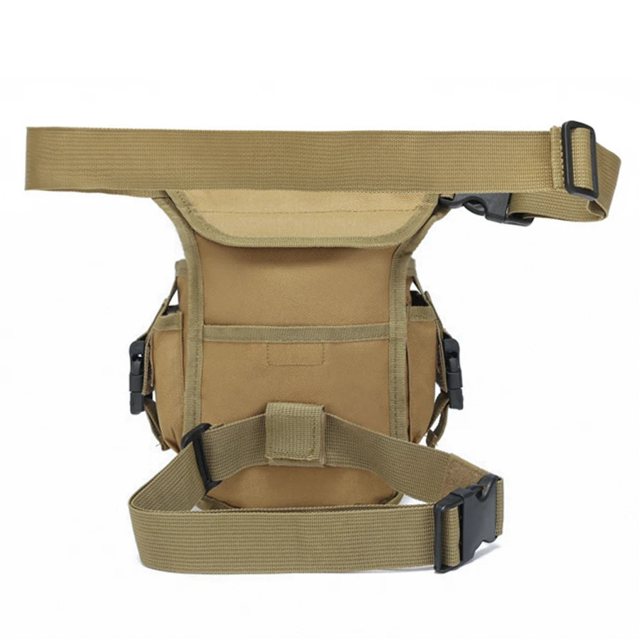 Outdoor multifunctional leg bag, quick detachable waist bag, partitioned storage, smooth zipper design