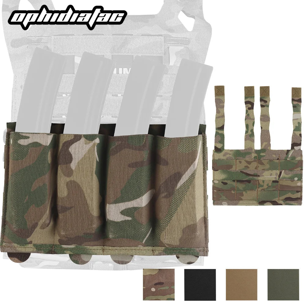 OPHIDIAN Elastic Magazine Pouch for MP5 MP7 Submachine Gun Molle Magazine Pouch Lightweight Hunting Airsoft Vest Carrying Gear