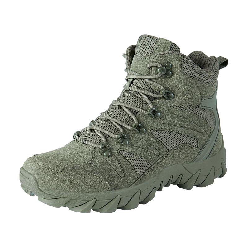 2023 High top Outdoor Boots Men Hiking Shoes Male Boots Men Large Size Leather  Boots Light Outdoor Hunting sneakers work safty