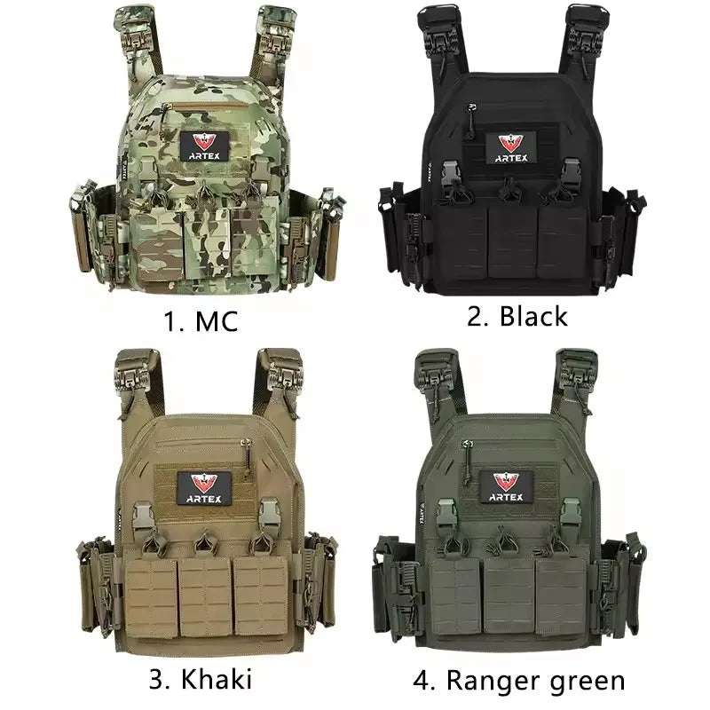 Tactical Vest Outdoor Hunting Plate Carrier Protective Adjustable Vest Airsoft Carrier Combat Equipment