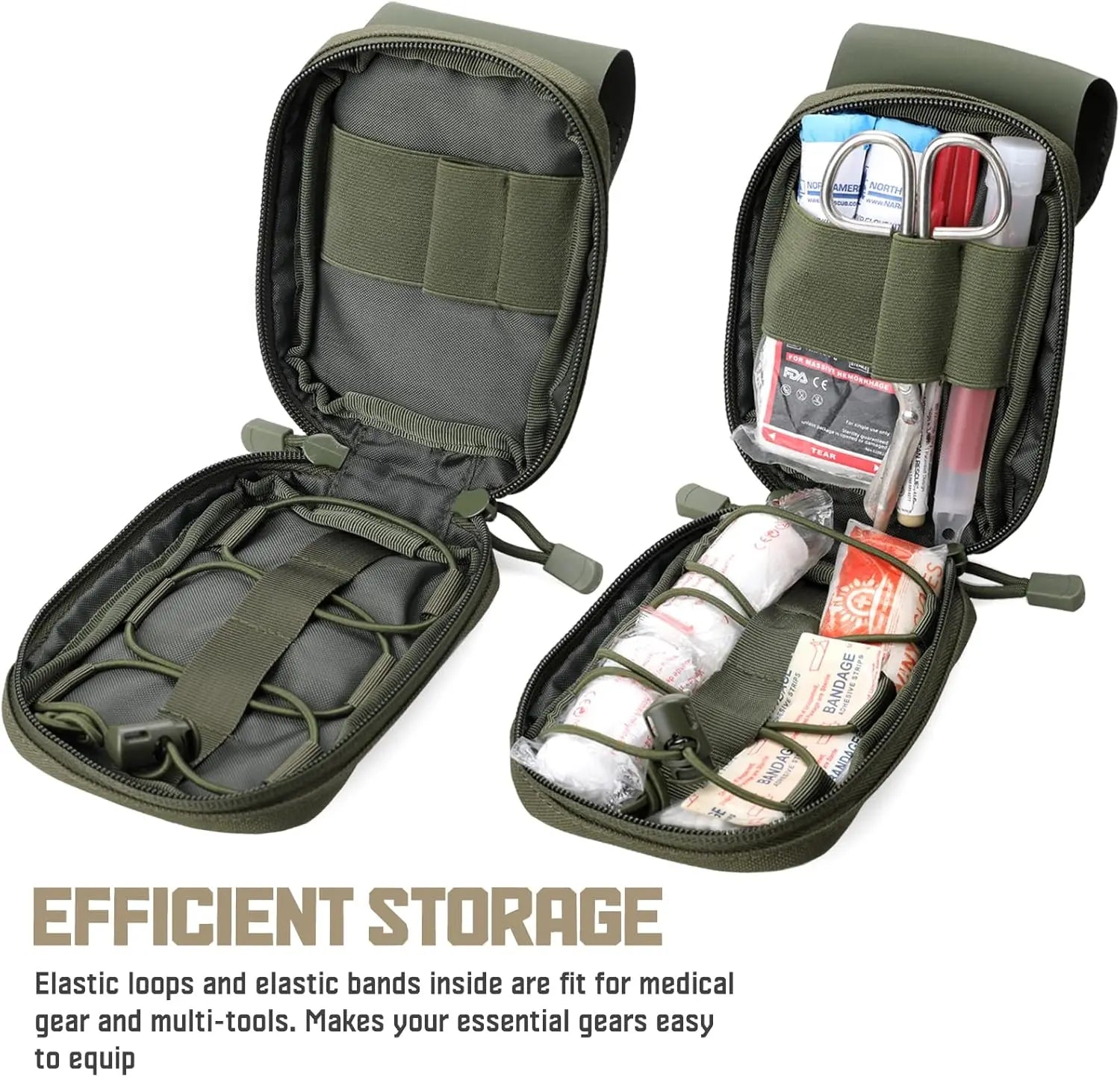 Molle IFAK First Aid Pouch Tactical Medical Trauma MED Belt PouchSmall Portable Utility Emergency Survival Pack for Belt Vest
