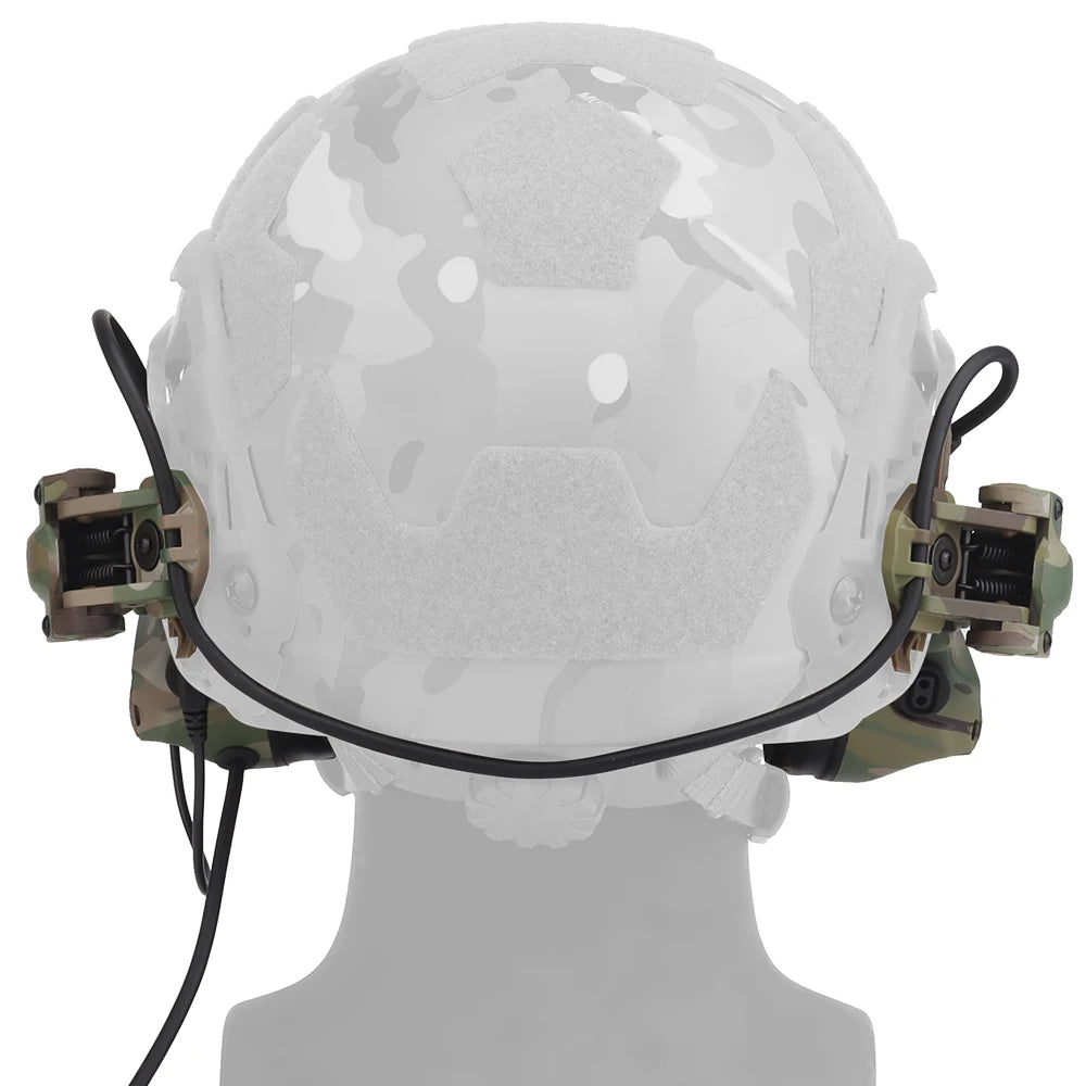 Tactical C5 Helmet Headset Noise Reduction Hunting Shooting Airsoft Paintball Outdoor Communication Earmuffs