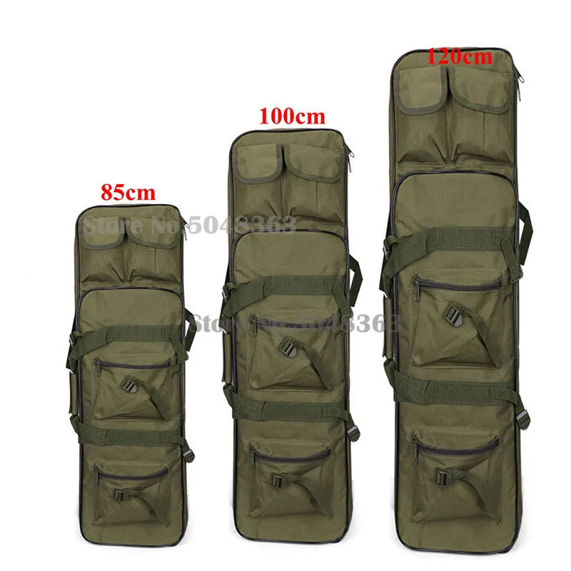 85cm 95cm 120cm Hunting Bag  Rifle Square Carry Bag Tactical Double Carbine Gun Protection Case Backpack with Shoulder Strap